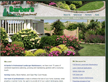 Tablet Screenshot of barberslandscape.com